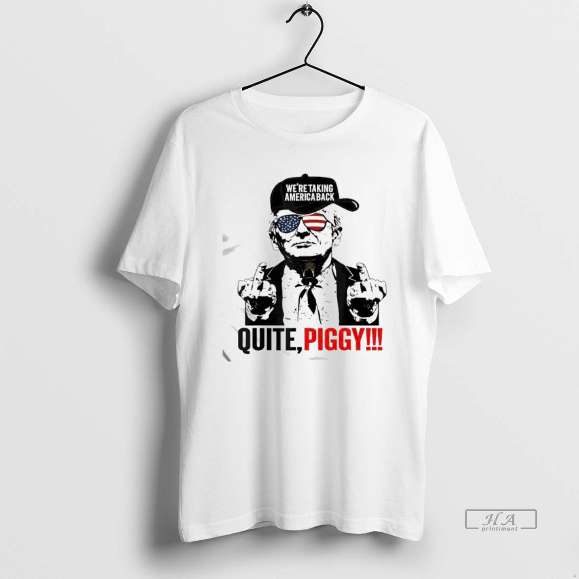 Official Trump Were Taking America Back Quite Piggy T-Shirts, Hoodie, Sweatshirt | PodTeesHub.com