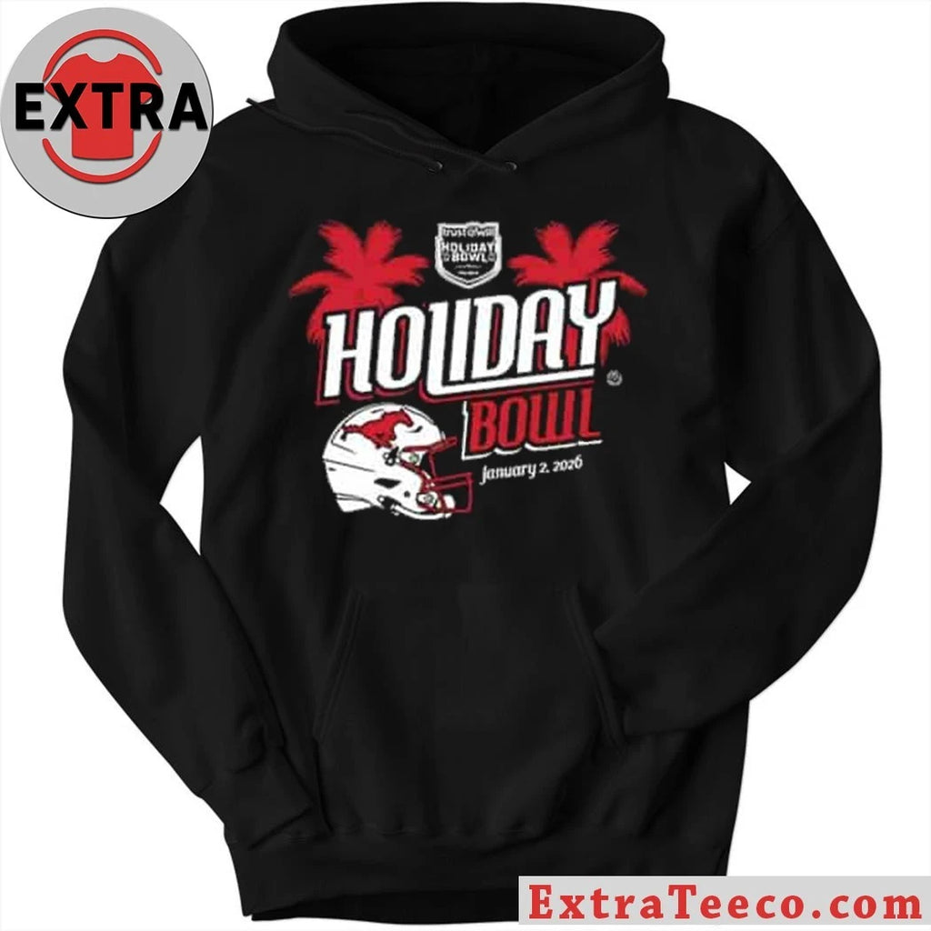 Official Trust &amp; Will Holiday Bowl 2026 SMU Mustangs and Arizona Wildcats at Snapdragon Stadium in San Diego, California, USA, January 2, 2026 Logo Shirt