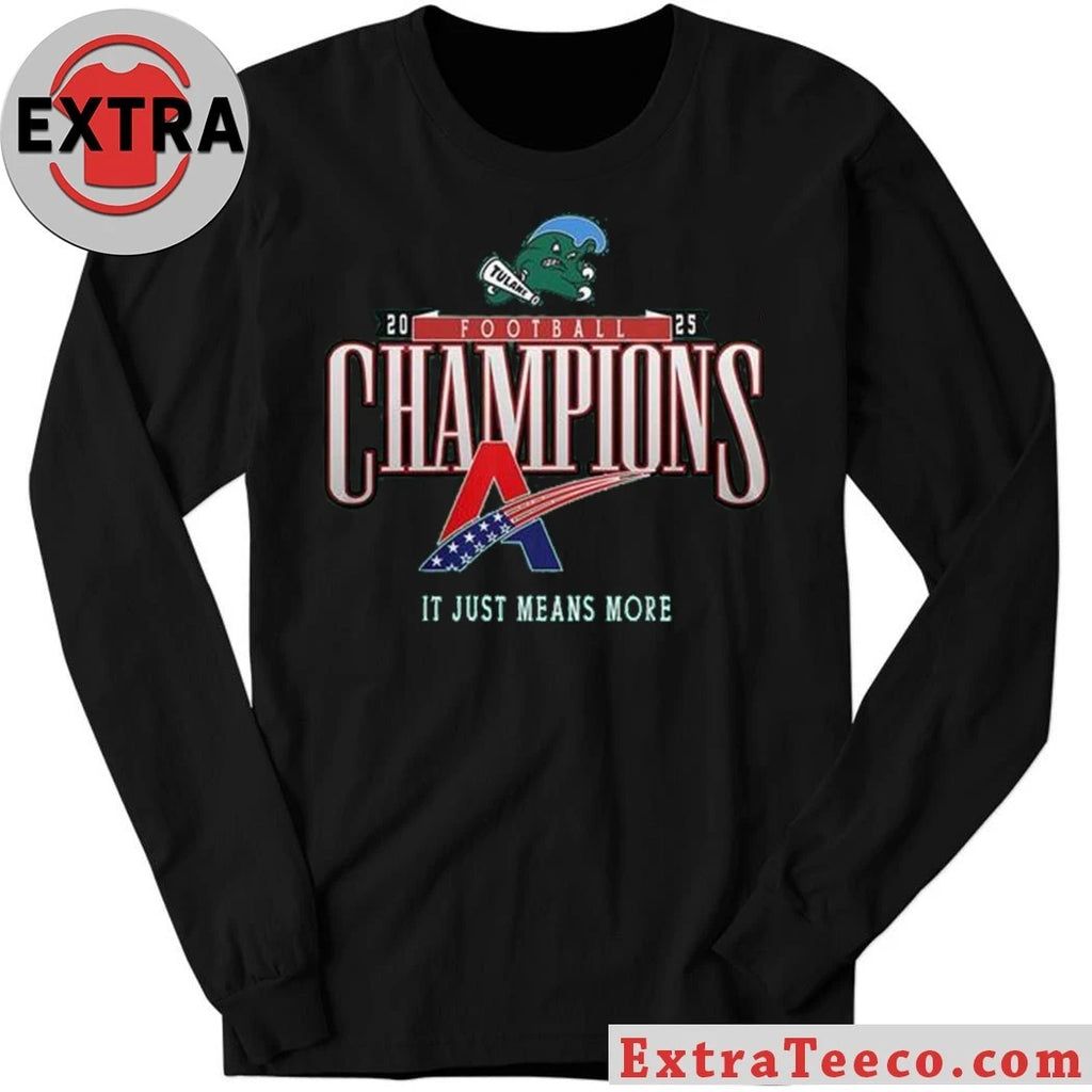 Official Tulane Green Wave American Conference Champions 2025 Football Shirt