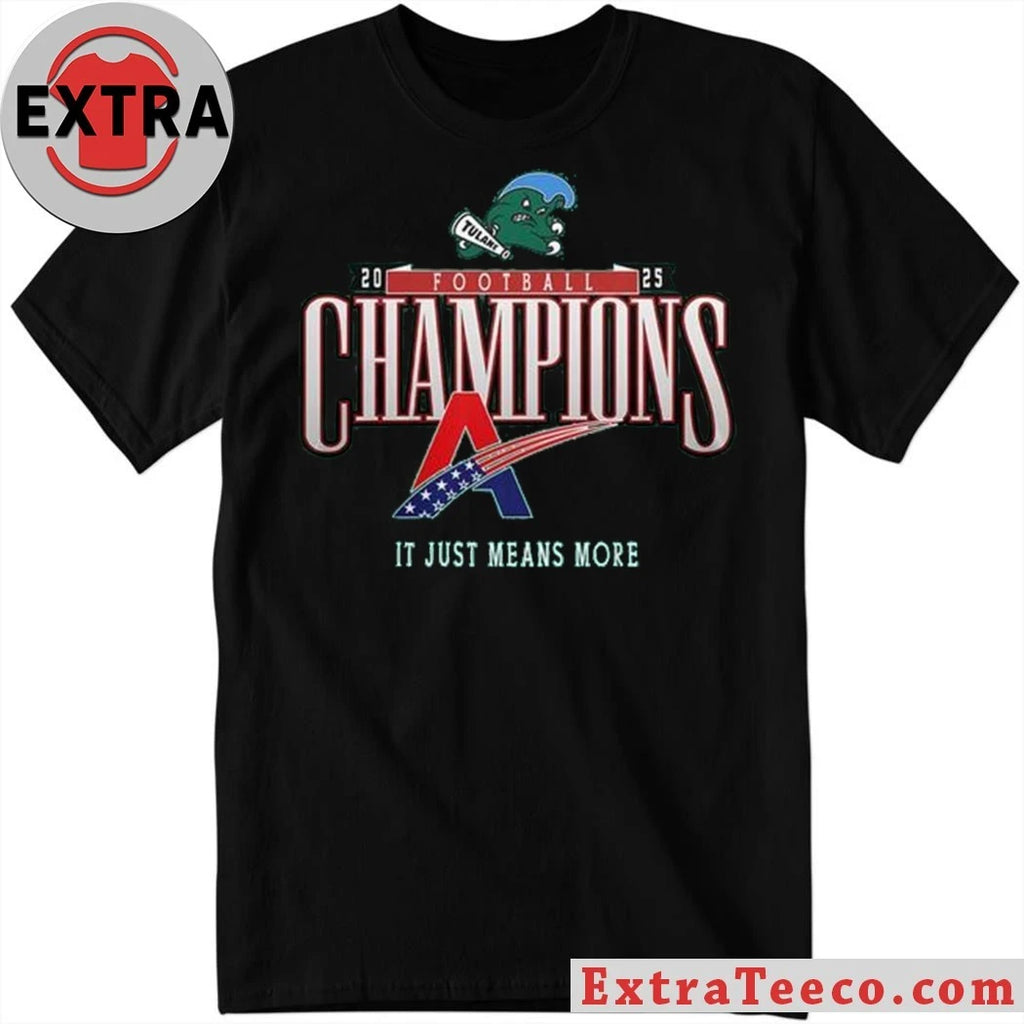 Official Tulane Green Wave American Conference Champions 2025 Football Shirt