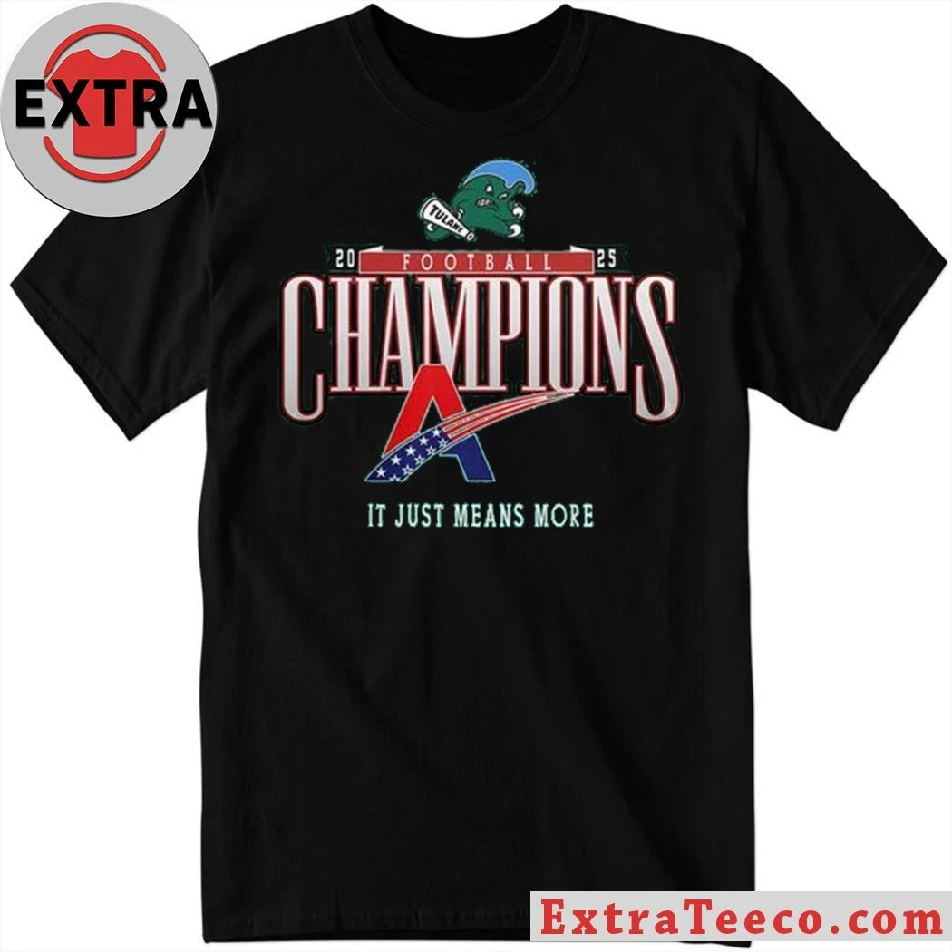 Official Tulane Green Wave American Conference Champions 2025 Football Shirt