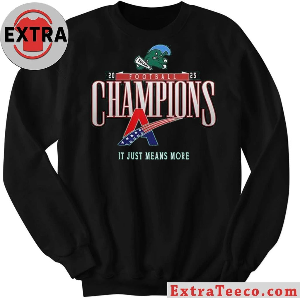 Official Tulane Green Wave American Conference Champions 2025 Football Shirt