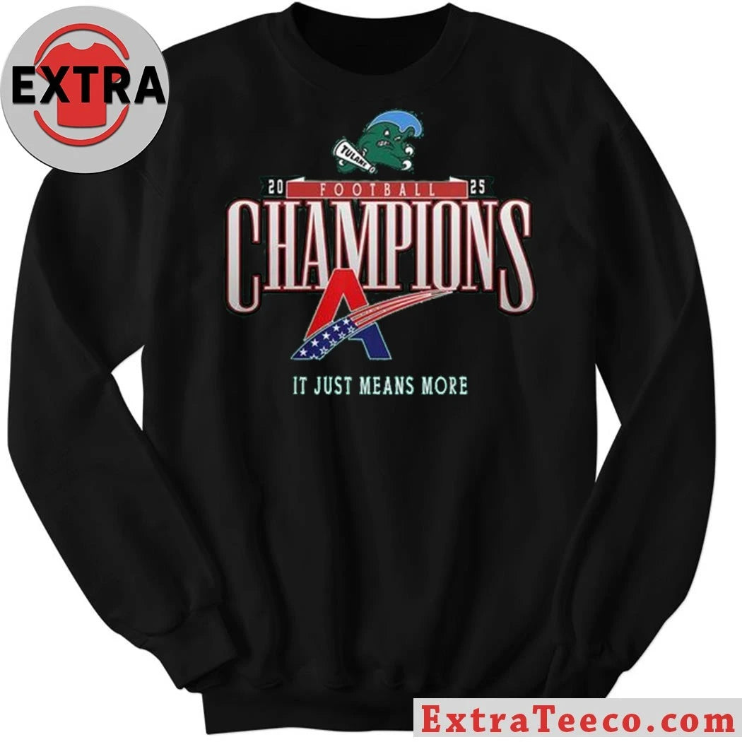 Official Tulane Green Wave American Conference Champions 2025 Football Shirt