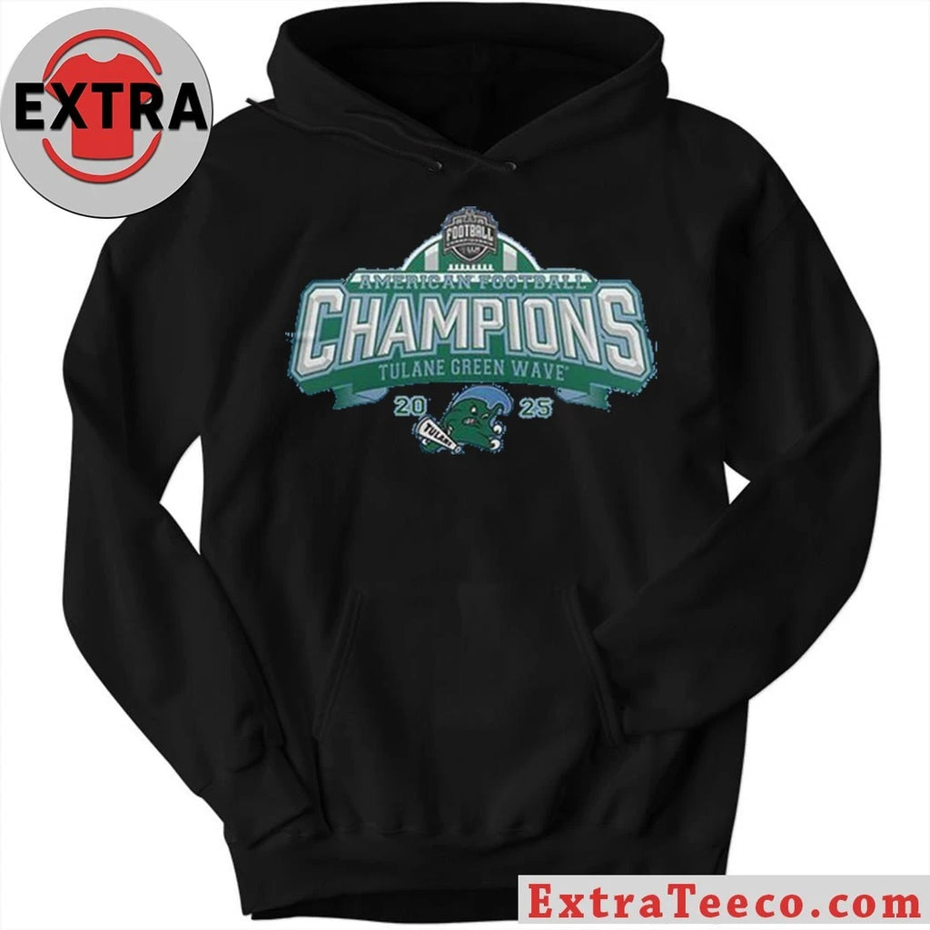 Official Tulane Green Wave American Football Champions 2025 Roll Wave Shirt