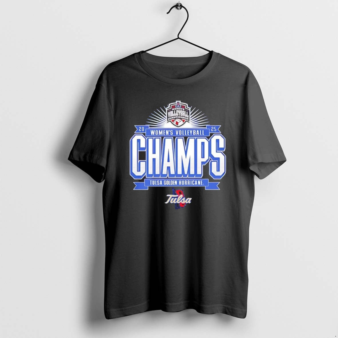 Official Tulsa Golden Hurricane 2025 Womens Volleyball Champions Chriast T-Shirts, Hoodie, Sweatshirt | PodTeesHub.com