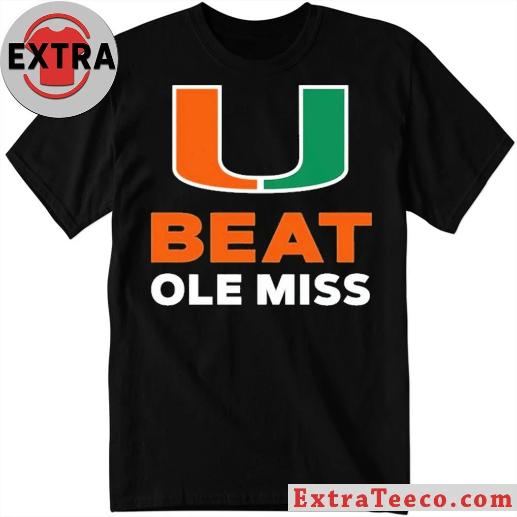 Official U Miami Football Beat Ole Miss Logo 2026 Shirt