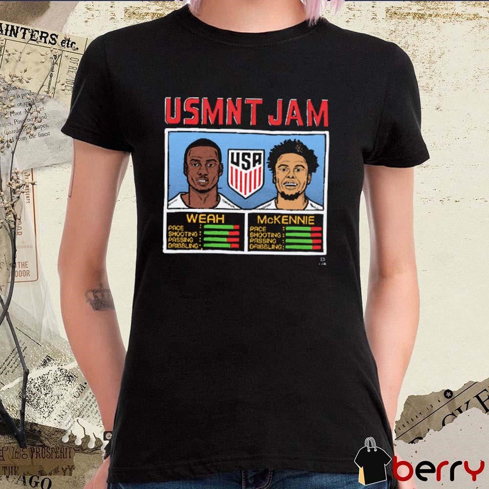 USMNT Jam Weah And McKennie USA team t-shirt