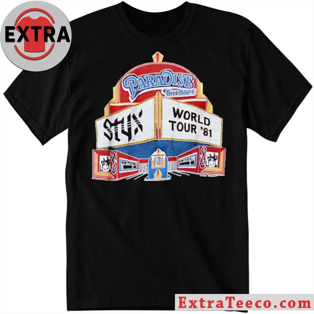 Official Vintage Shirt from the 1981 Paradise Theatre tour by the American rock band Styx