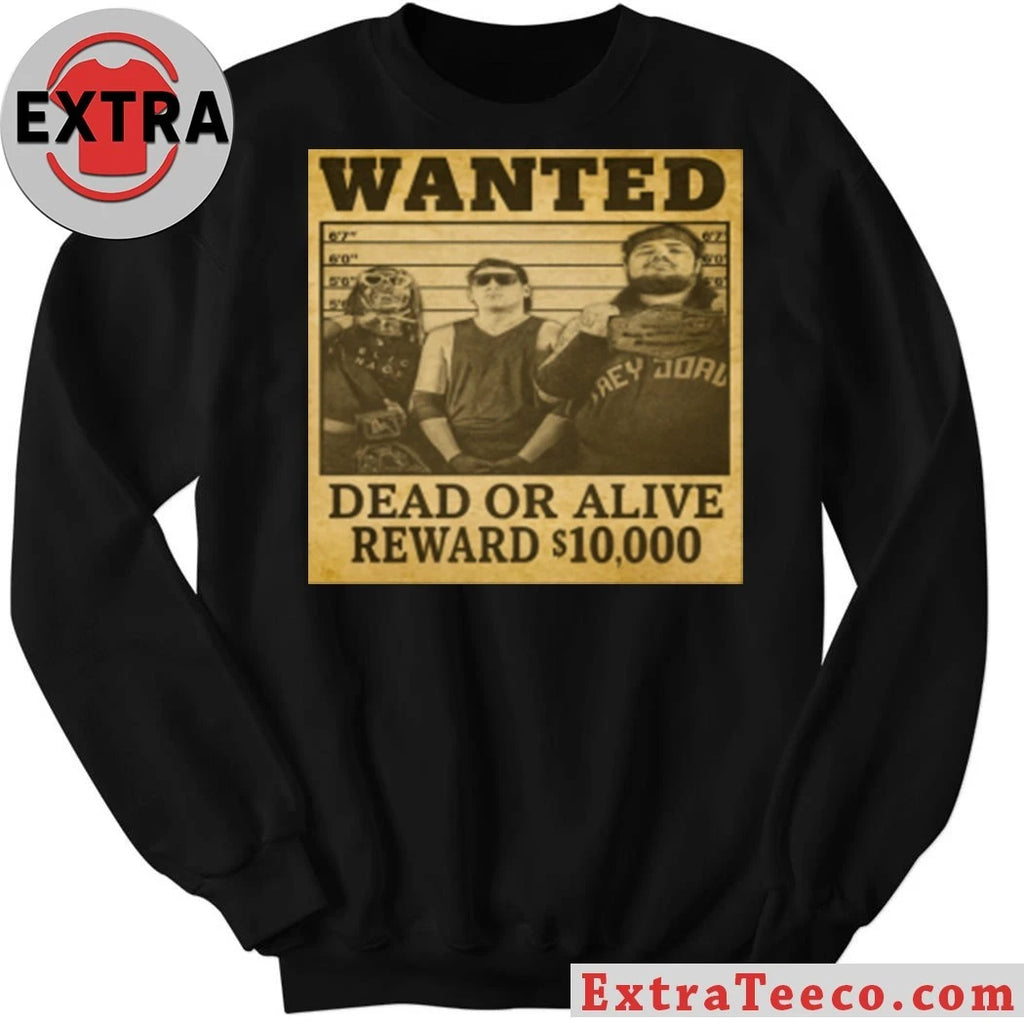 Official WANTED Dead Or Alive Reward 10 000 T-shirt