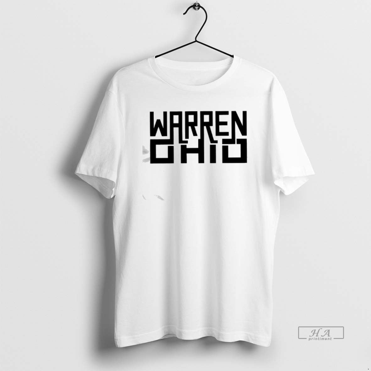 Official Warren Ohio Rectangle Text T-Shirts, Hoodie, Sweatshirt | PodTeesHub.com