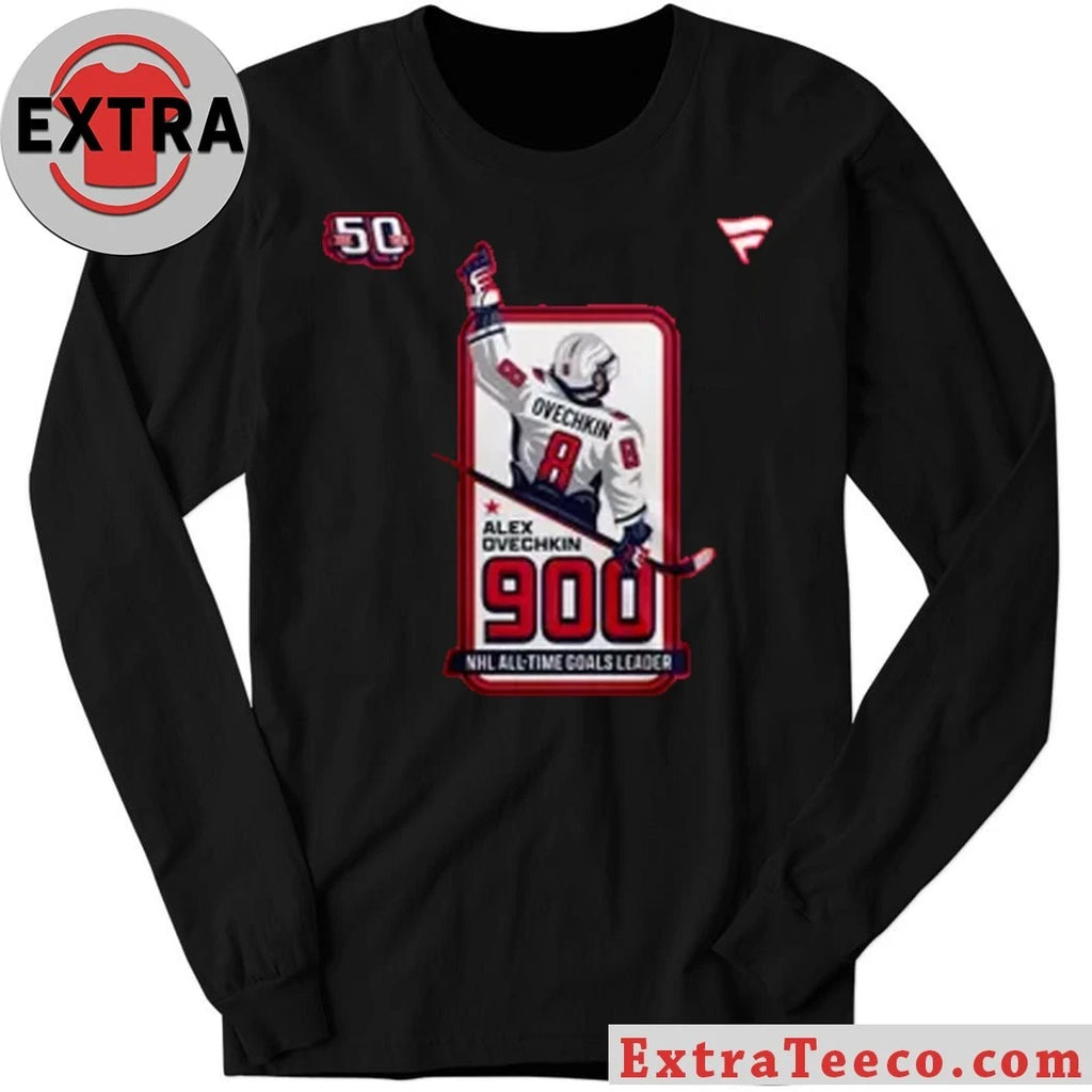 Official Washington Capitals Alexander Ovechkin NHL All-Time Leading Goal Scorer Cross Sticks Shirt