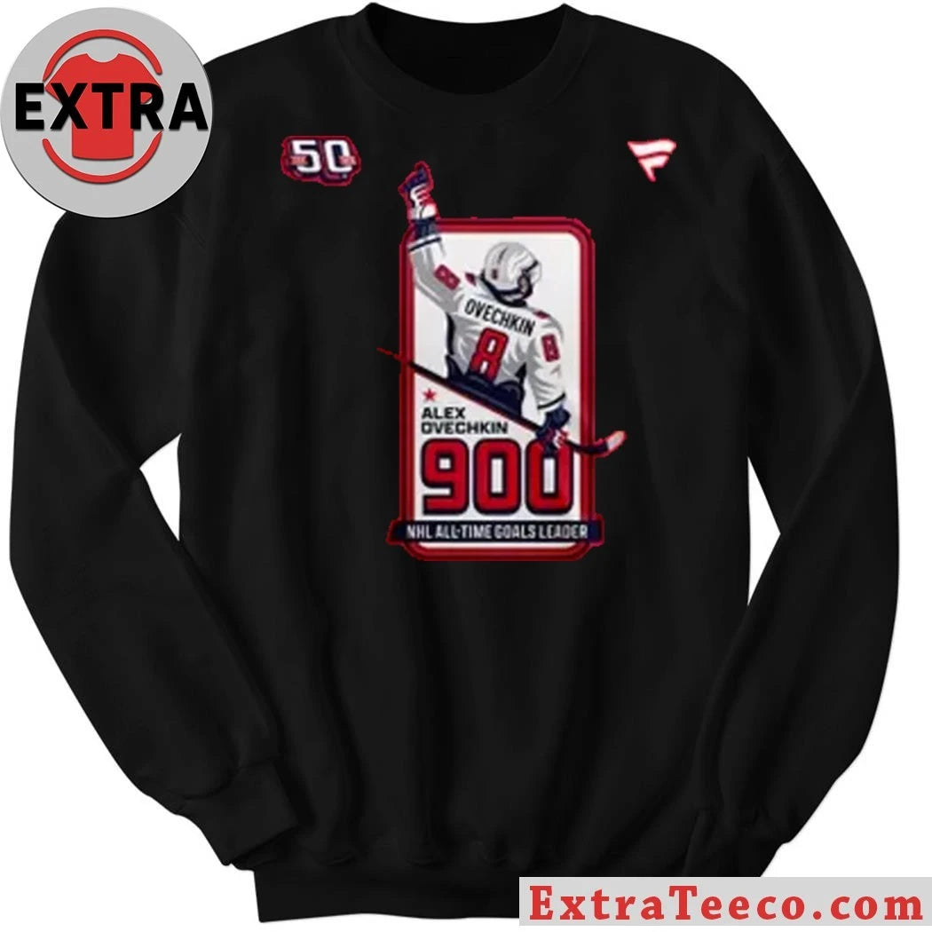 Official Washington Capitals Alexander Ovechkin NHL All-Time Leading Goal Scorer Cross Sticks Shirt