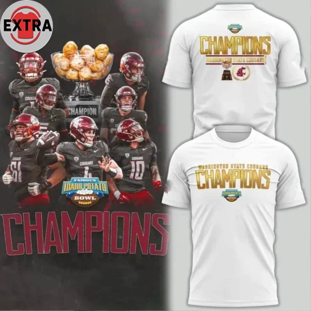 Official Washington State Cougars Champions Logo Hoodie Shirt
