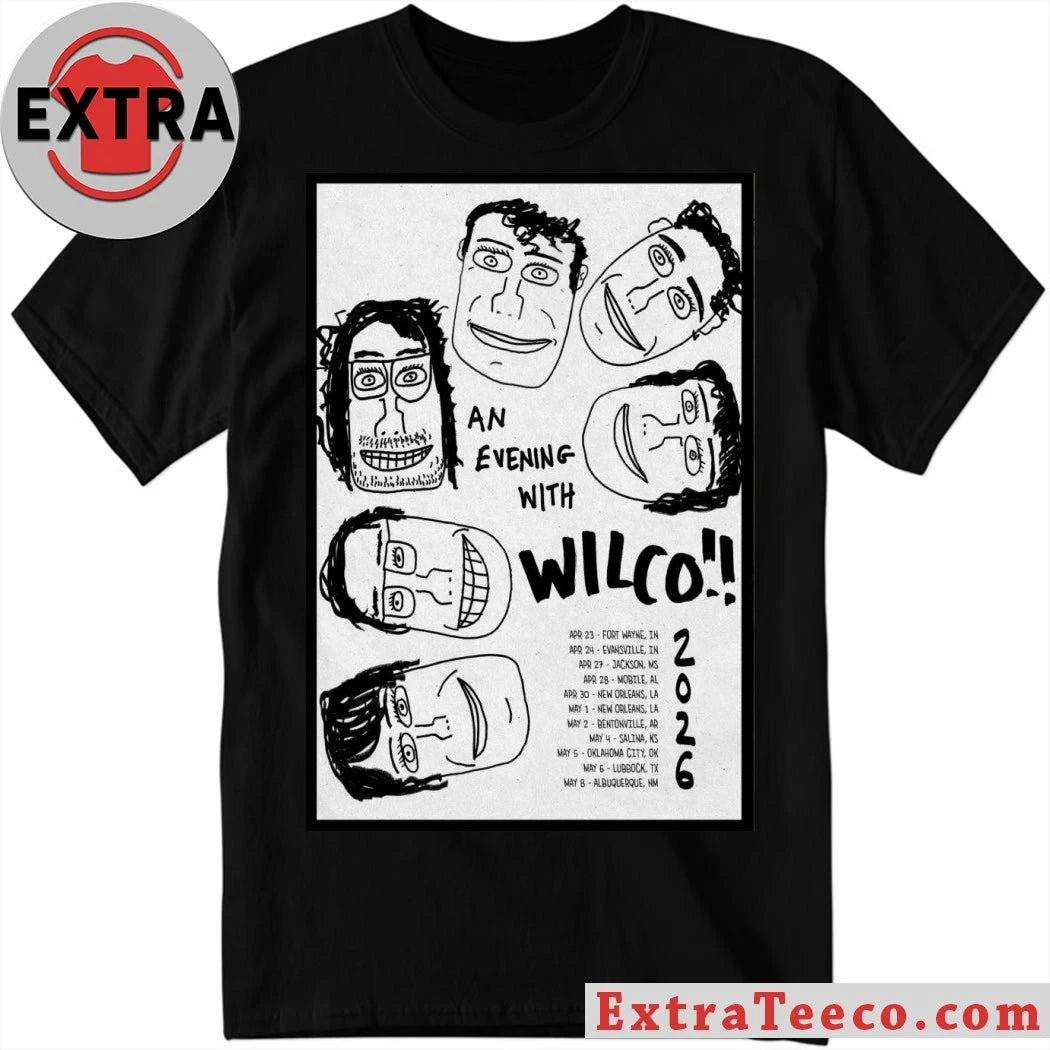 Official Wilco Spring 2026 Tour Poster T-Shirt