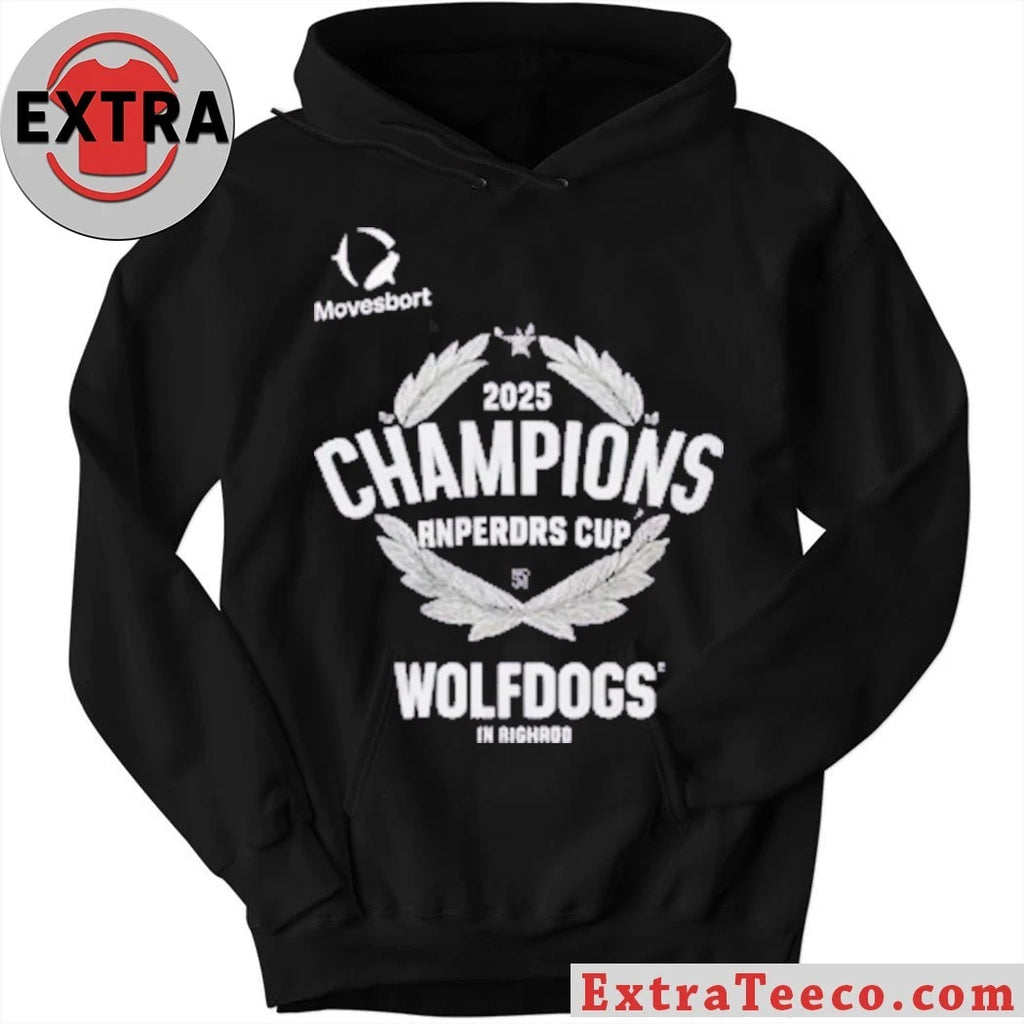 Official Wolfdogs In Righrod 2025 Champions Anperdrs Cup T-Shirt
