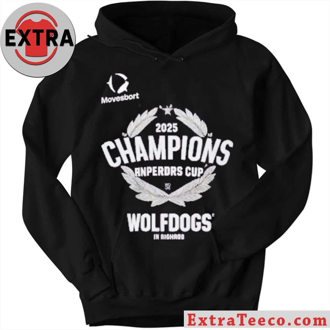Official Wolfdogs In Righrod 2025 Champions Anperdrs Cup T-Shirt