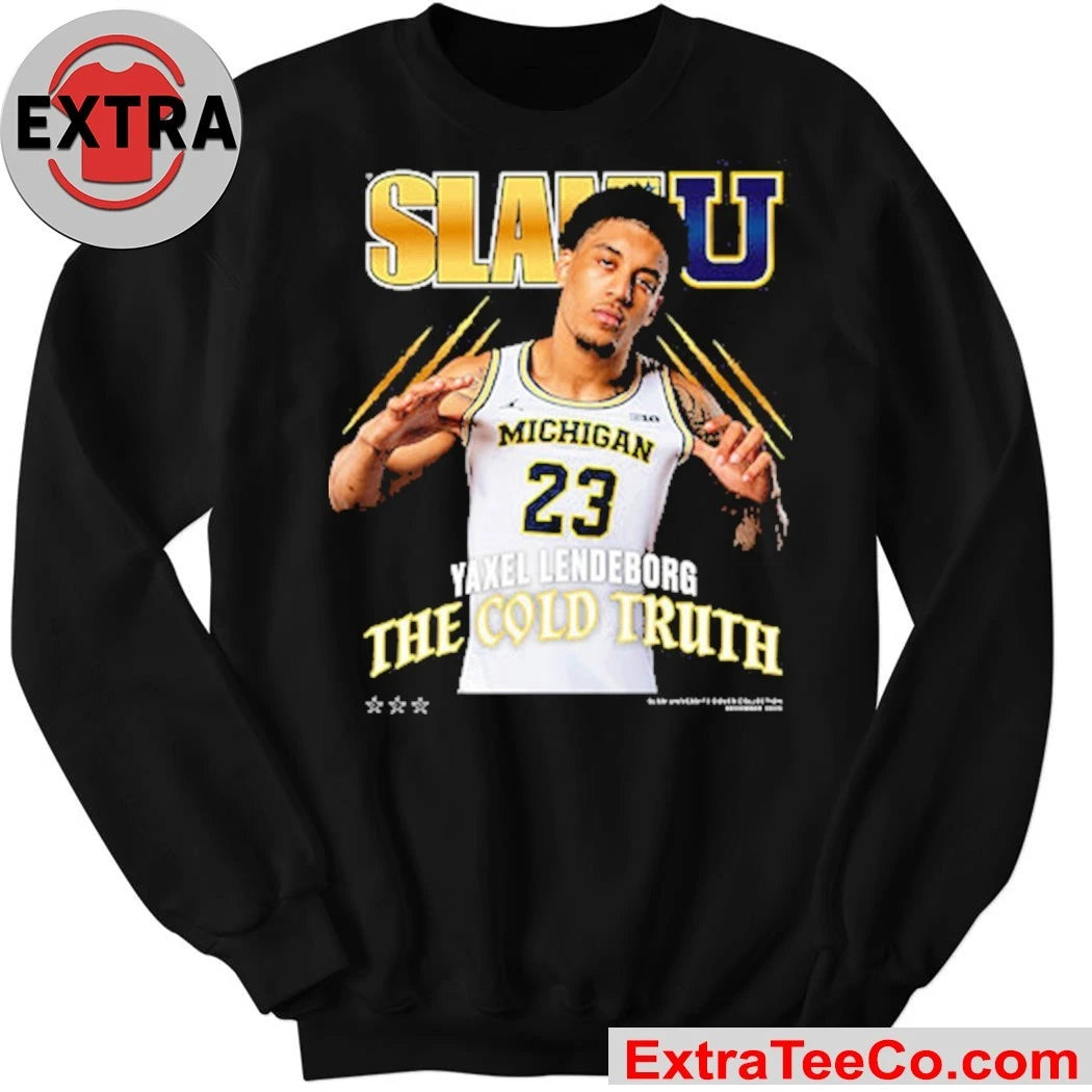 Official Yaxel Lendeborg SLAM Cover Michigan Wolverines Shirt