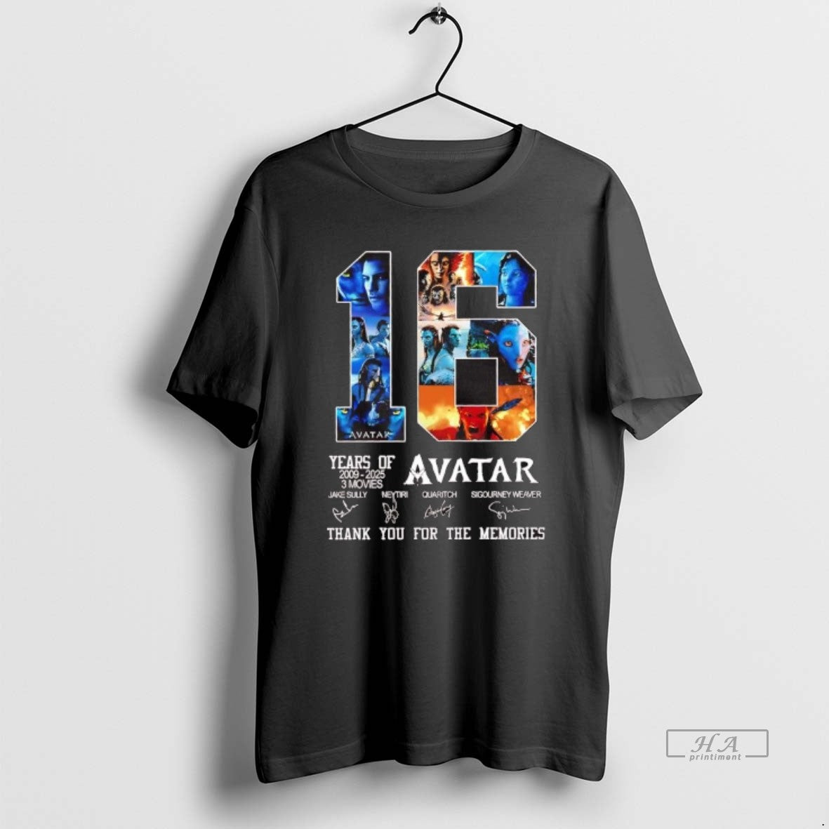 Official Year Of Avatar 2009 2025 3 Movies Thank You For The Memories T-Shirts, Hoodie, Sweatshirt | PodTeesHub.com