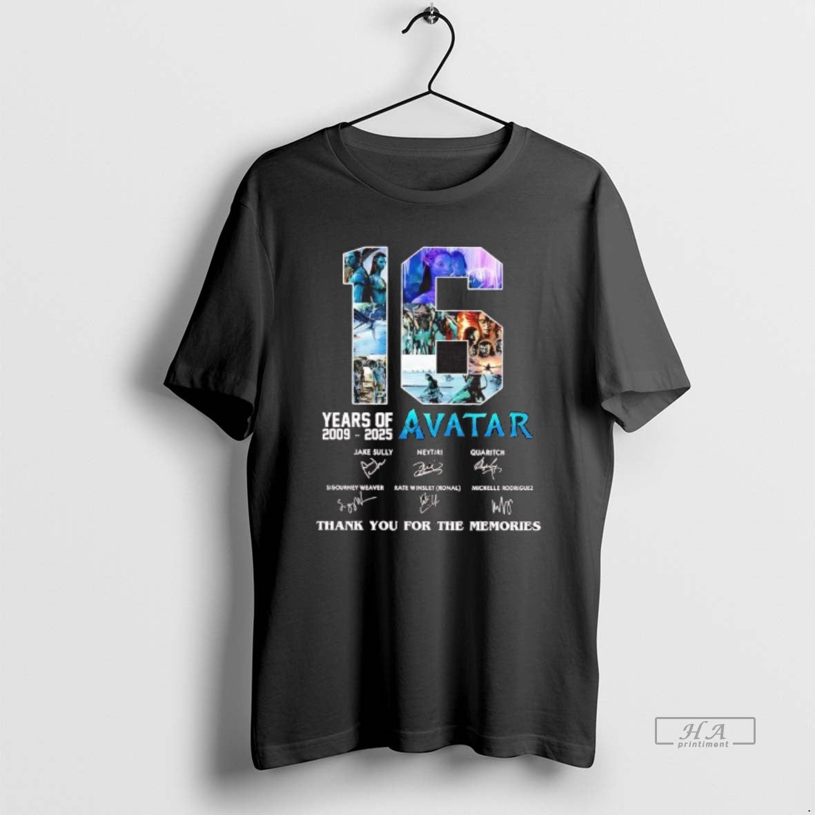 Official Year Of Avatar Thank You For The Memories 2009 2025 Signatures T-Shirts, Hoodie, Sweatshirt | PodTeesHub.com