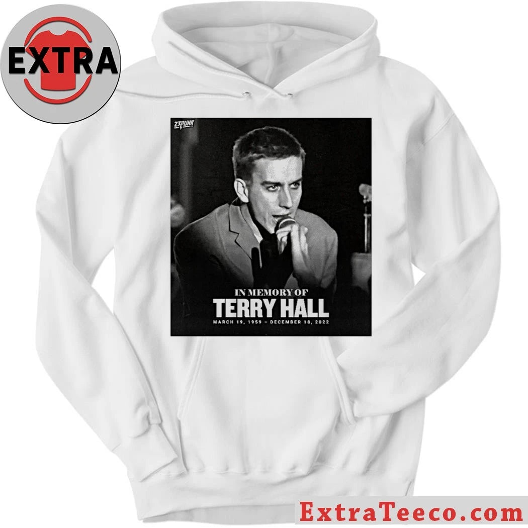 Official a memorial to Terry Hall, lead singer of the 2-tone ska band The Specials Shirt