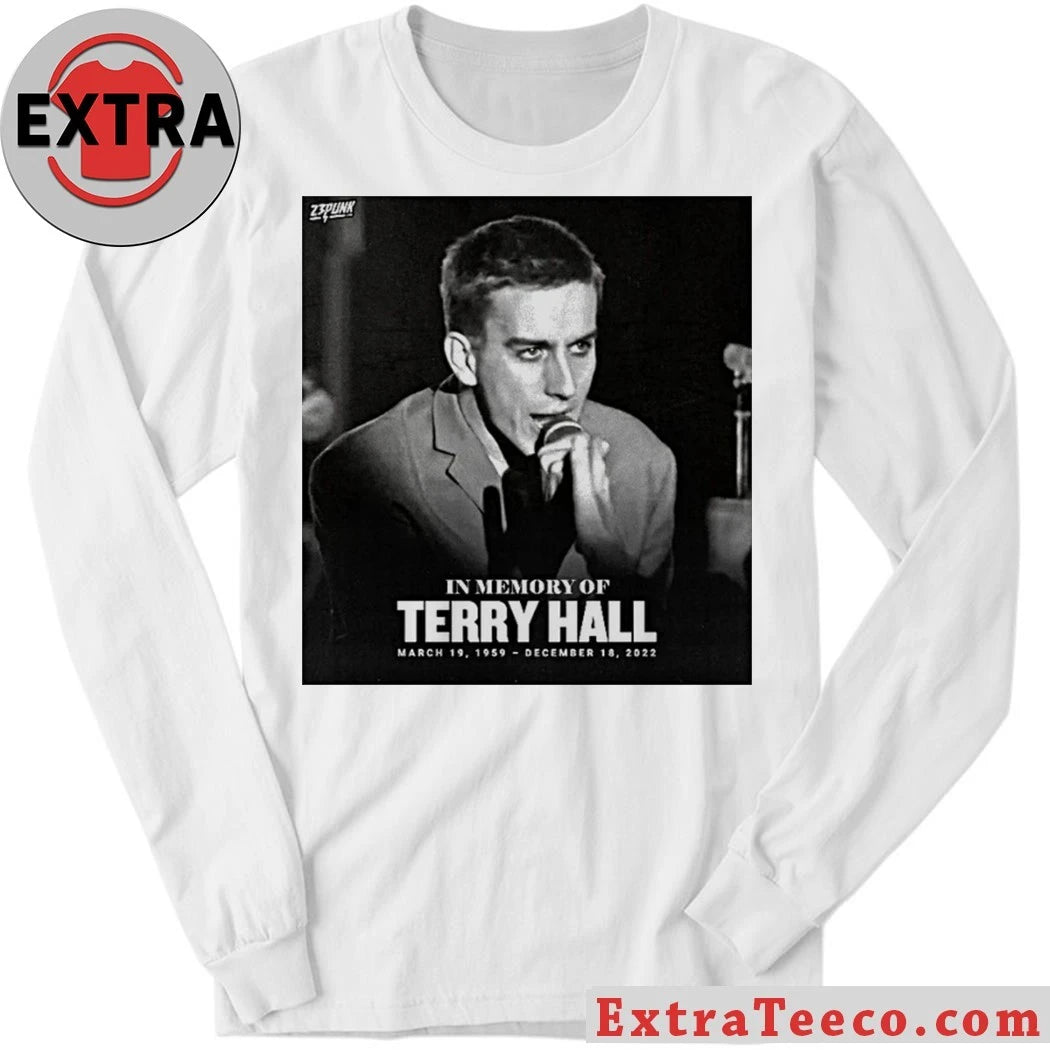 Official a memorial to Terry Hall, lead singer of the 2-tone ska band The Specials Shirt