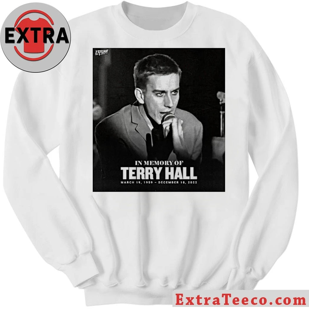 Official a memorial to Terry Hall, lead singer of the 2-tone ska band The Specials Shirt