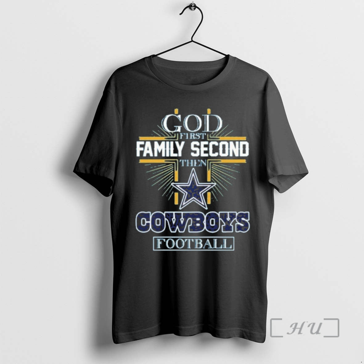 Officials 2025 God First Family Second Then Dallas Cowboys Football T-Shirts, Hoodie, Sweatshirt | PodTeesHub.com