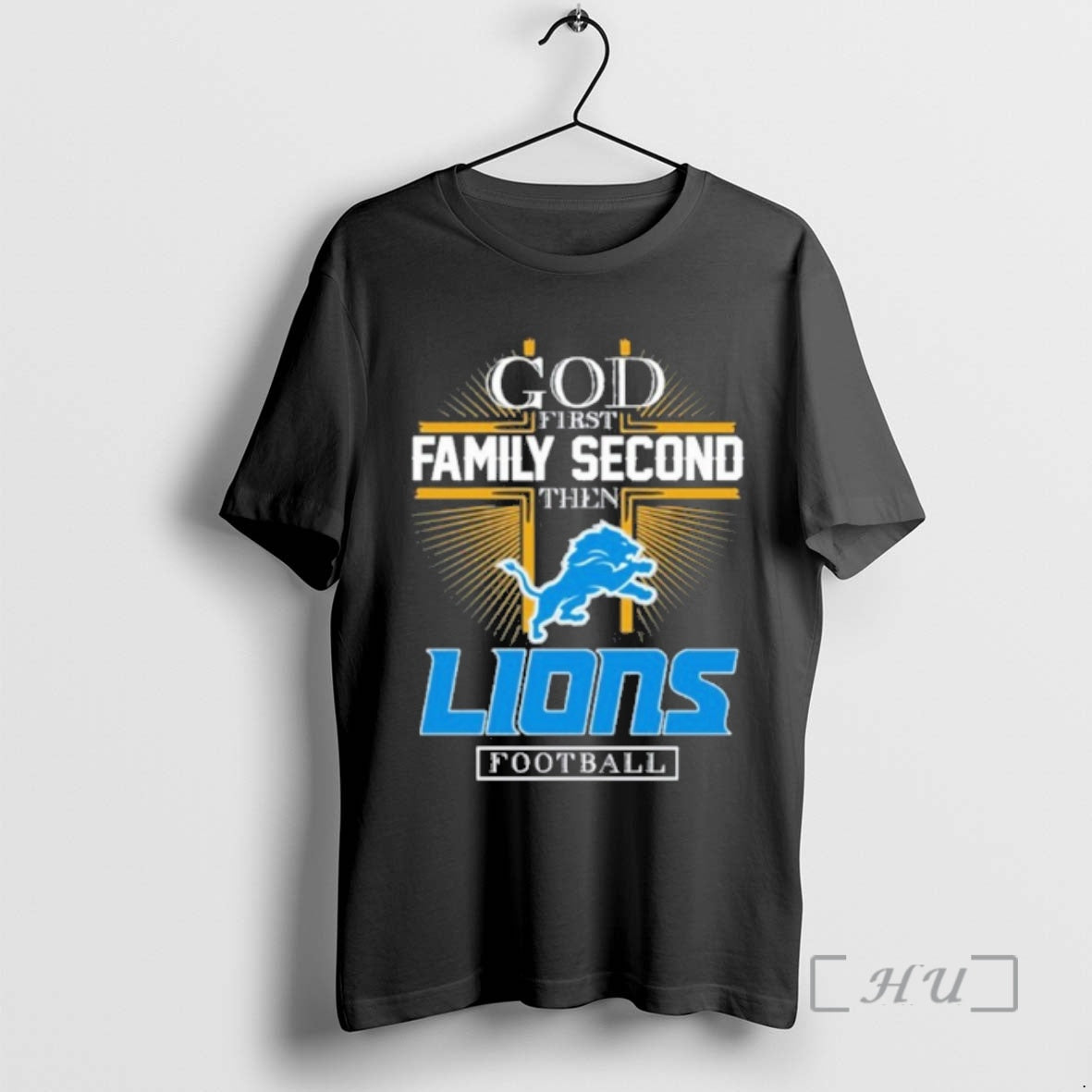 Officials 2025 God First Family Second Then Detroit Lions Football T-Shirts, Hoodie, Sweatshirt | PodTeesHub.com
