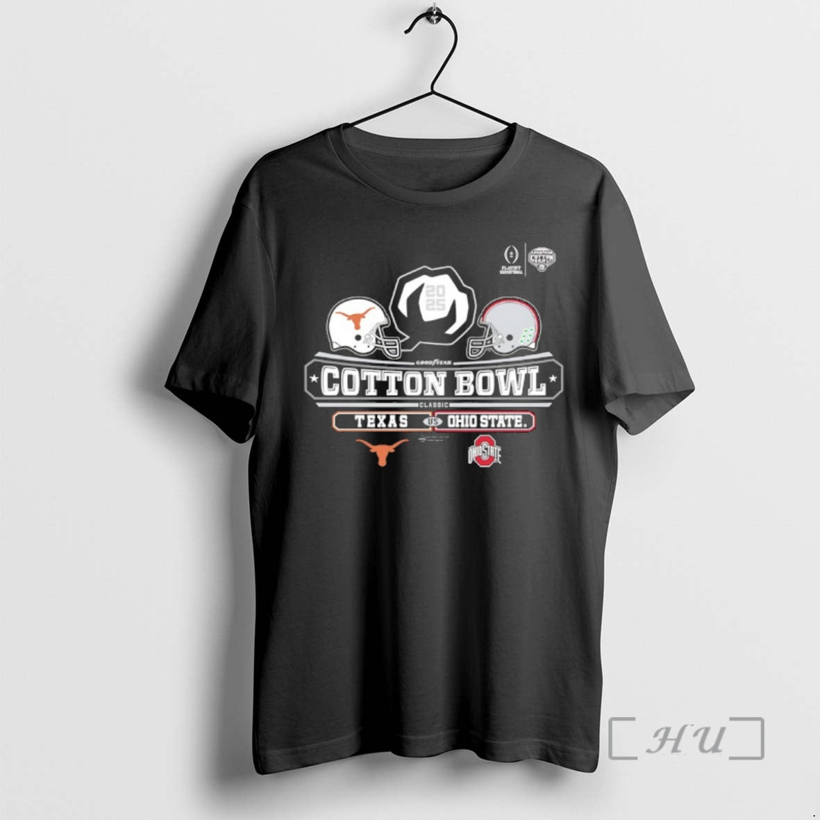 Officials 2025 Goodyear Cotton Bowl Classic 2 Team Texas Vs Ohio State Premium T Shirts Hoodie, Sweatshirt | PodTeesHub.com
