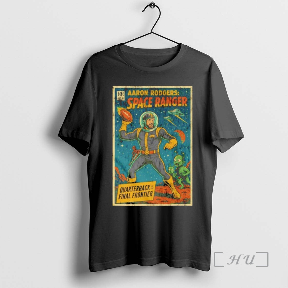 Officials Aaron Rodgers Space Ranger Quaterback Final Frontier T-Shirts, Hoodie, Sweatshirt | PodTeesHub.com