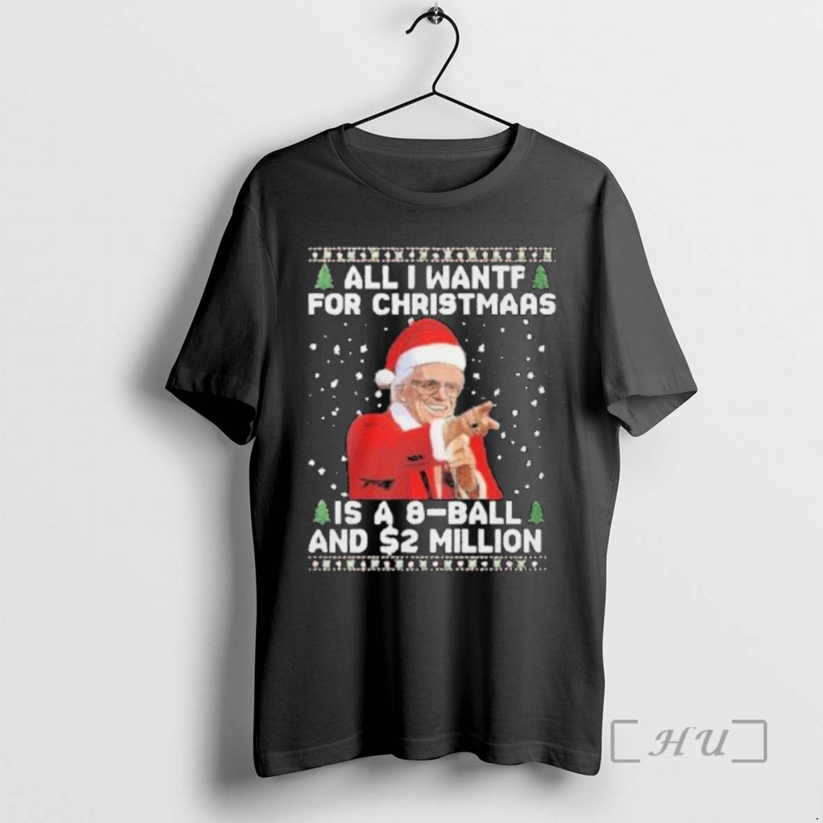 Officials All I Want For Christmas Is A 8 Ball And 2 Million Circle Black T-Shirts, Hoodie, Sweatshirt | PodTeesHub.com