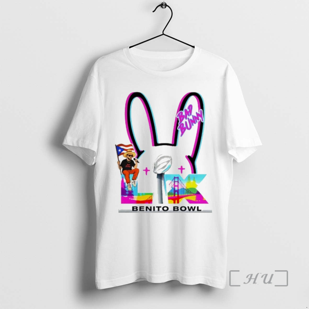 Officials Bad Bunny Puerto Rico Football Benito Bowl T-Shirts, Hoodie, Sweatshirt | PodTeesHub.com