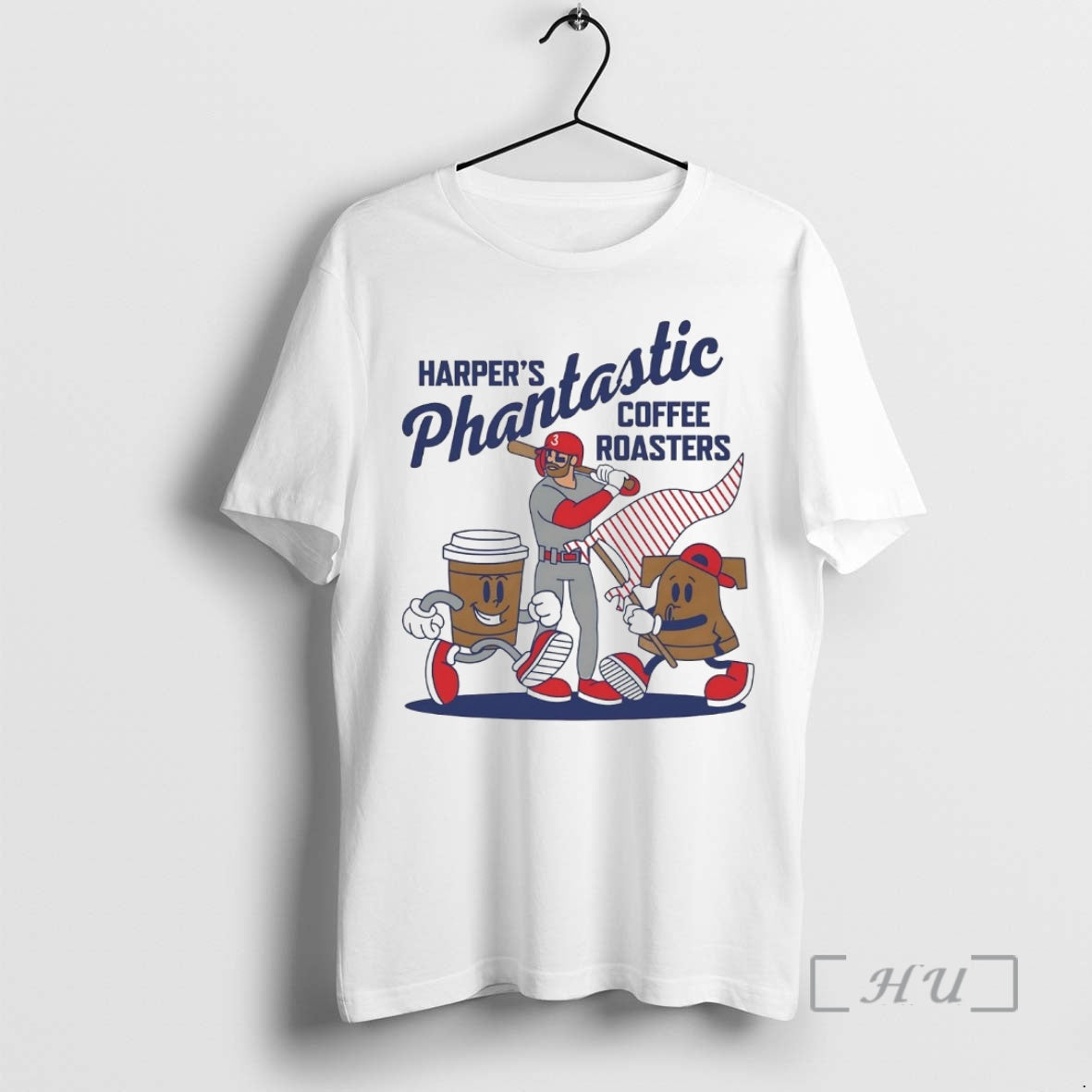 Officials Bryce Harpers Phantastic Coffee Cartoon Philadelphia Phillies T-Shirts, Hoodie, Sweatshirt | PodTeesHub.com