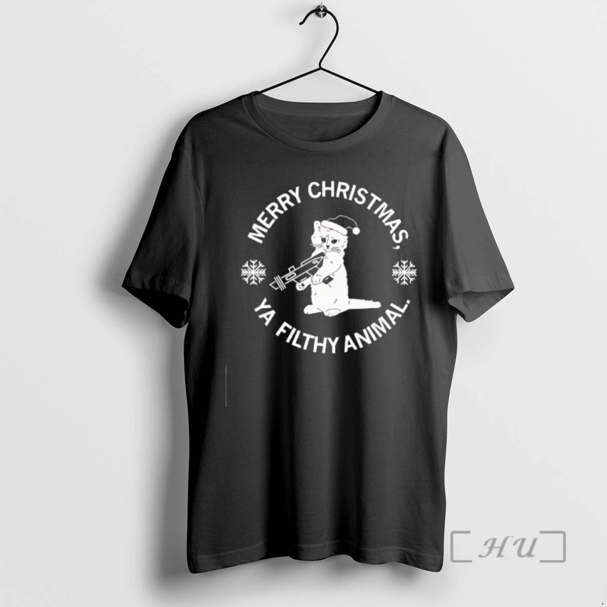 Officials Cat Merry Christmas Ya Filthy Animal T-Shirts, Hoodie, Sweatshirt | PodTeesHub.com