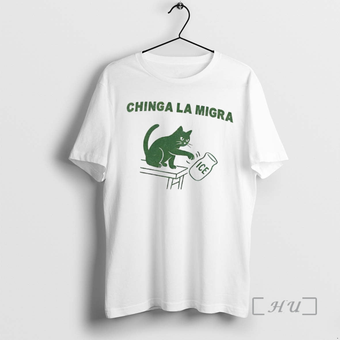 Officials Cat Fuck Ice Chinga La Migra Funny Political T-Shirts, Hoodie, Sweatshirt | PodTeesHub.com