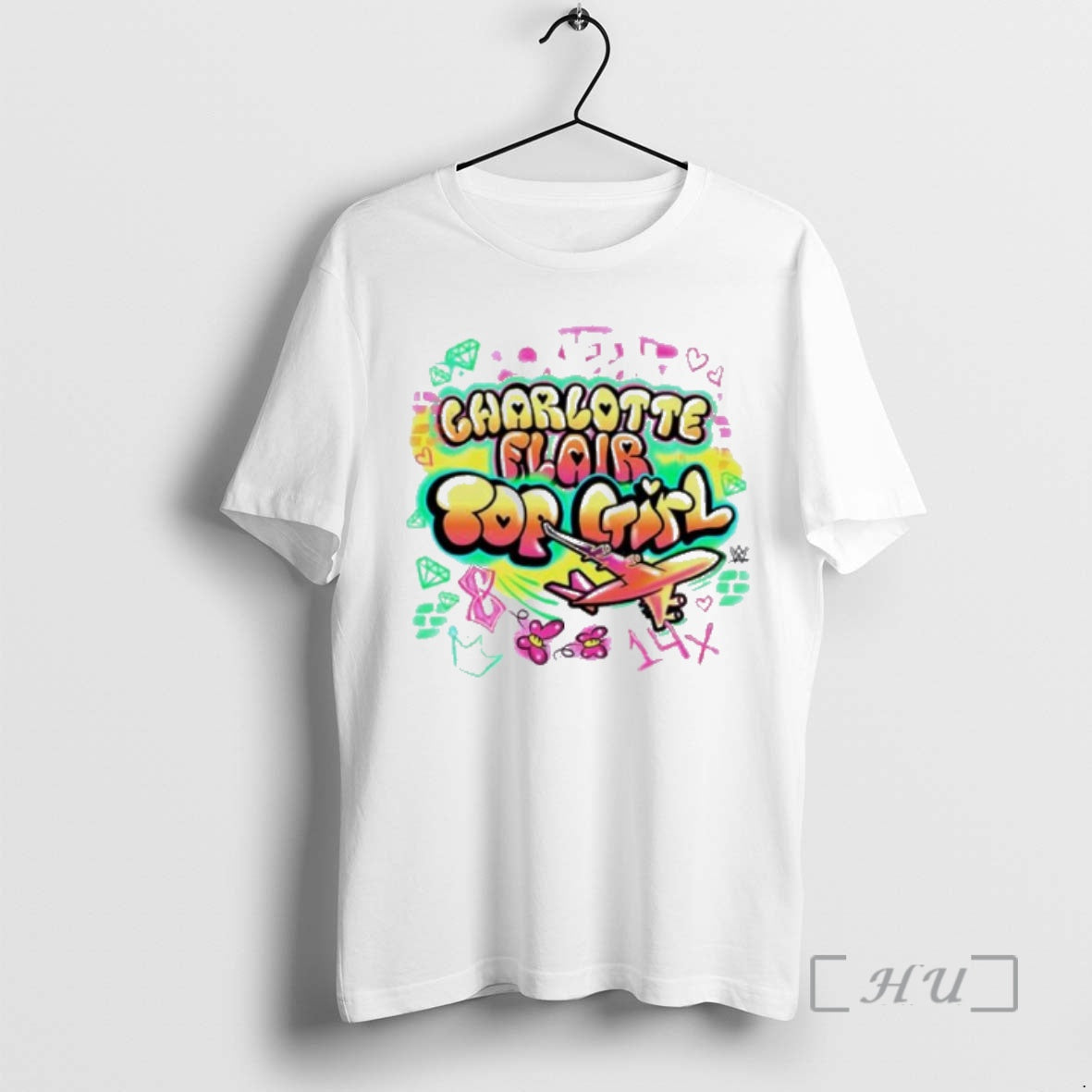 Officials Charlotte Flair Top Girl Graffiti T-Shirts, Hoodie, Sweatshirt | PodTeesHub.com