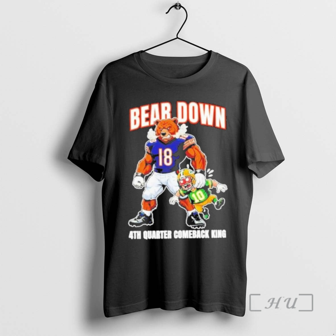 Officials Chicago Beat Packers Bear Down 4th Quarter Comeback King T-Shirts, Hoodie, Sweatshirt | PodTeesHub.com