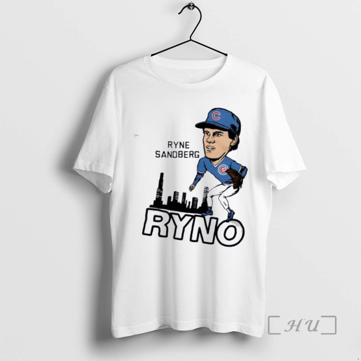 Officials Chicago Cubs Basketball Ryne Sandberg Ryno Skyline Signature T-Shirts, Hoodie, Sweatshirt | PodTeesHub.com