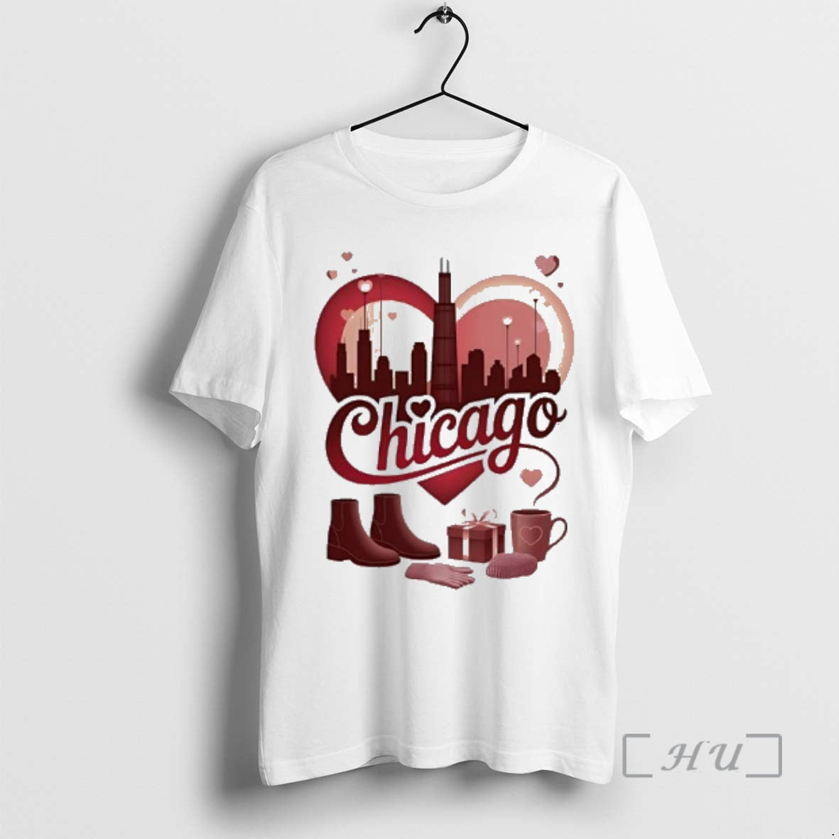 Officials Chicago Valentine Love The Windy City T-Shirts, Hoodie, Sweatshirt | PodTeesHub.com