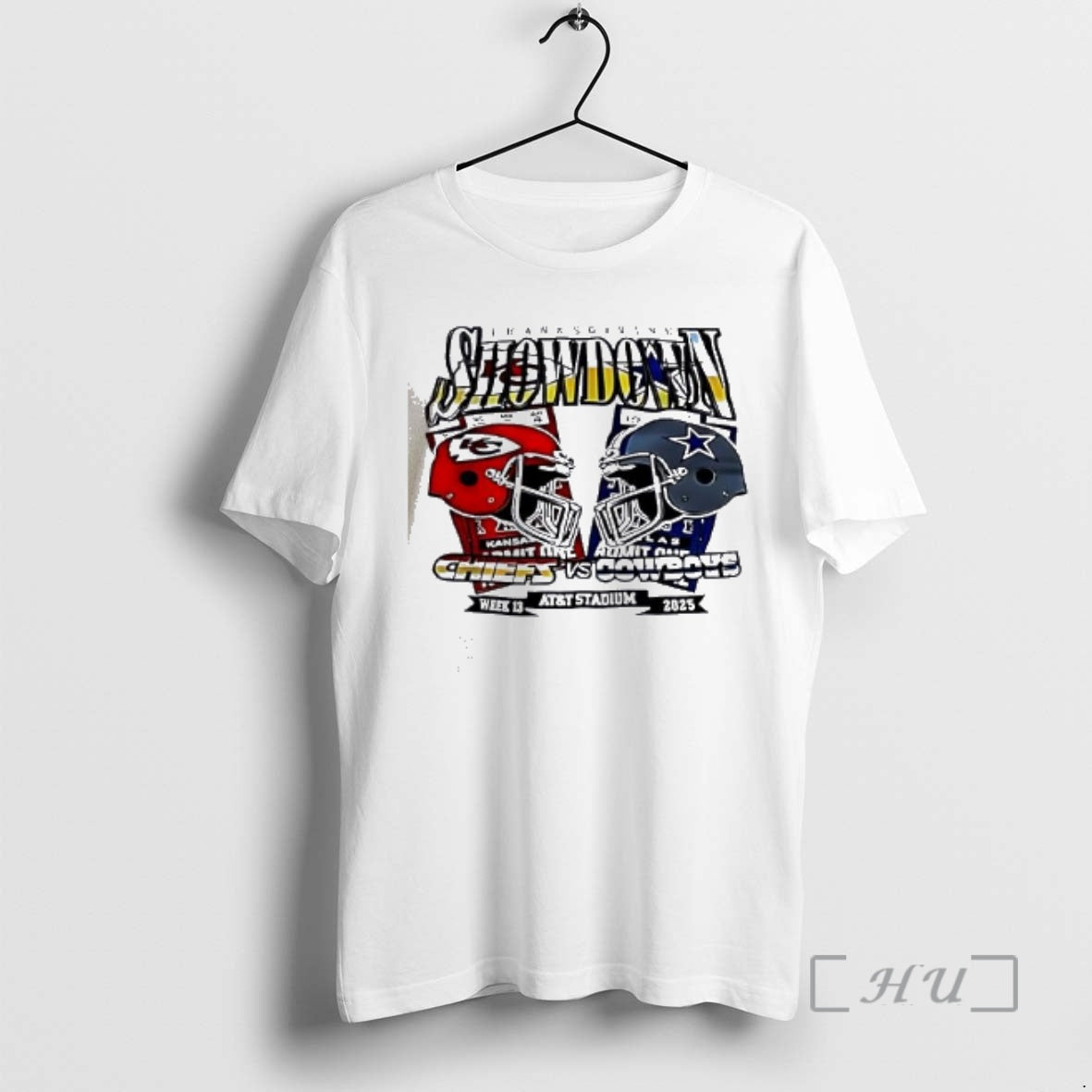 Officials Chiefs Vs Cowboy Thanksgiving Showdown 2025 Helmet T-Shirts, Hoodie, Sweatshirt | PodTeesHub.com