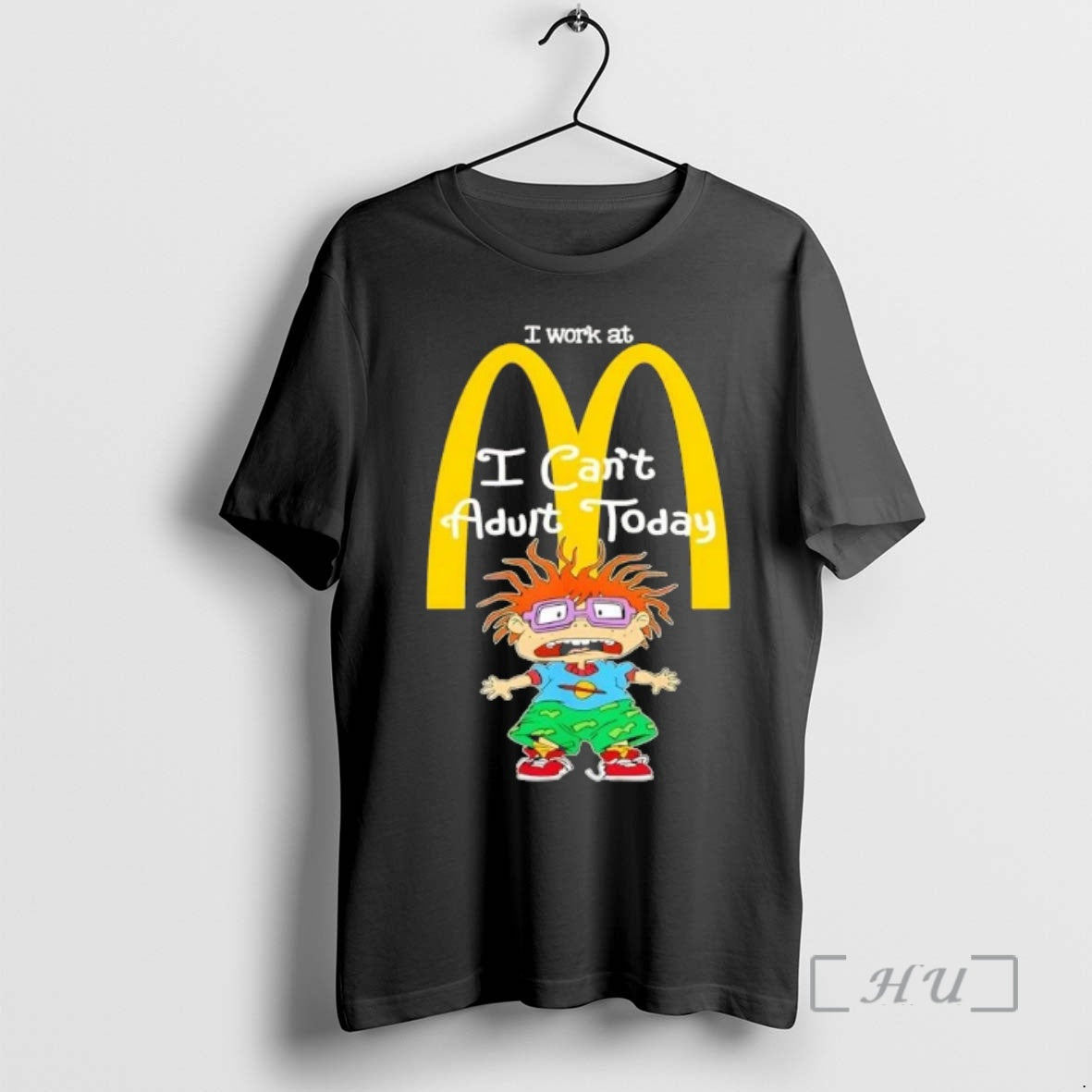 Officials Chuckie Finster I Work At Mcdonalds I Cant Adult Today Premium T Shirts Sweater Hoodie, Sweatshirt | PodTeesHub.com