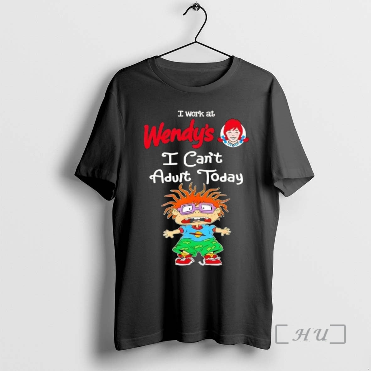 Officials Chuckie Finster I Work At Wendys I Cant Adult Today Premium T Shirts Sweater Hoodie, Sweatshirt | PodTeesHub.com
