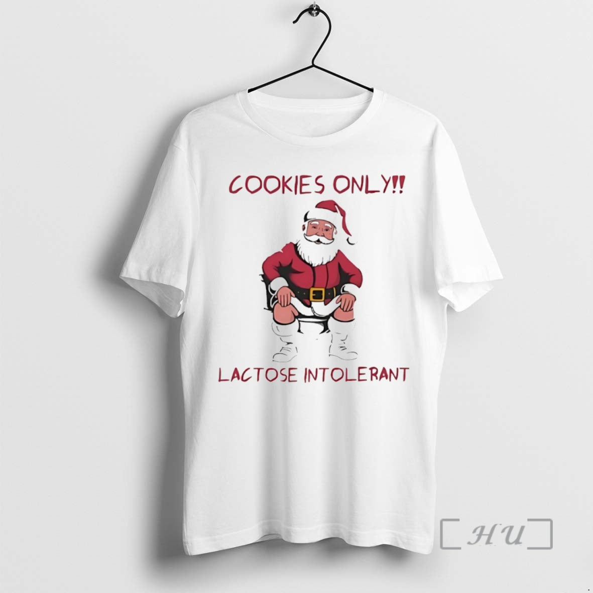 Officials Cookies Only Lactose Intolerant Santa Toilet Christmas Circle T-Shirts, Hoodie, Sweatshirt | PodTeesHub.com