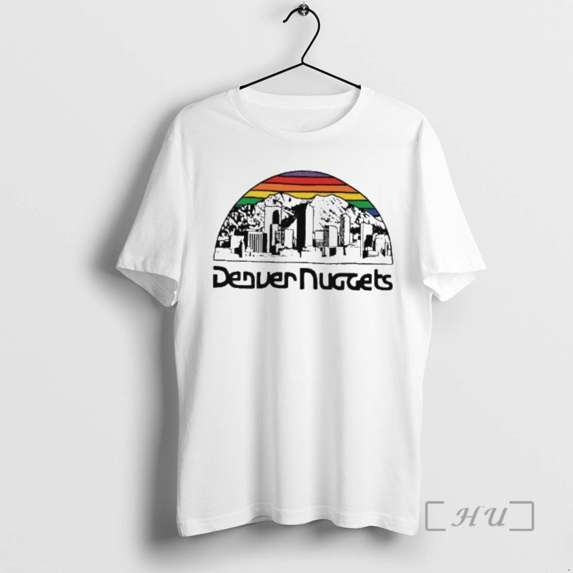 Officials Denver Nuggets City Edition Retro Skyline T-Shirts, Hoodie, Sweatshirt | PodTeesHub.com