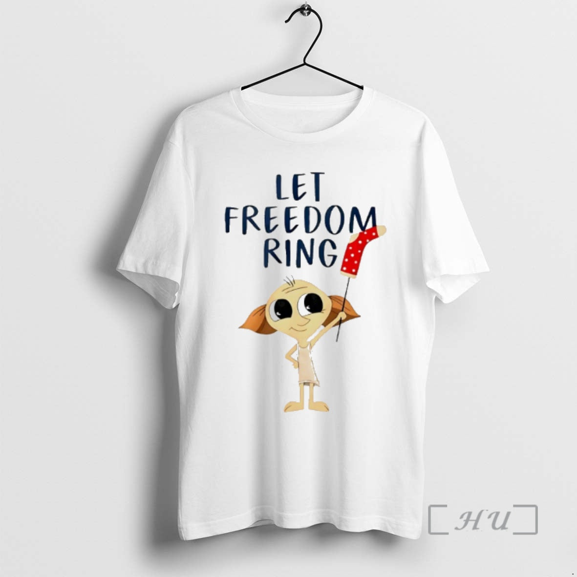 Officials Dobby Let Freedom Ring Cartoon T-Shirts, Hoodie, Sweatshirt | PodTeesHub.com