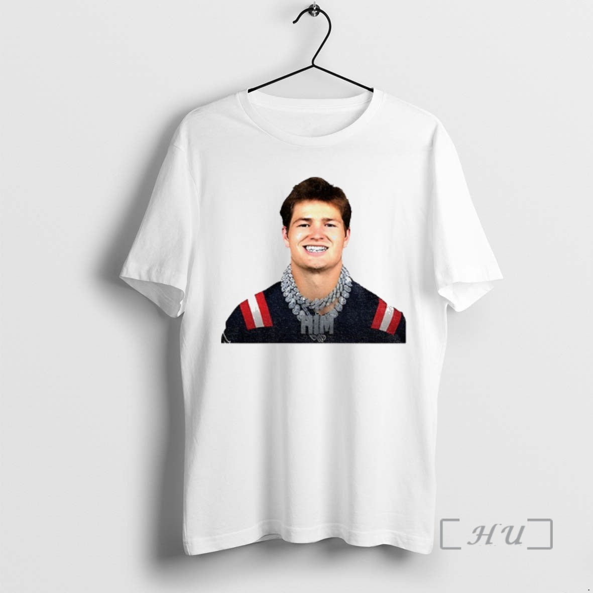 Officials Drake Maye Grill And Chains New England Football T-Shirts, Hoodie, Sweatshirt | PodTeesHub.com