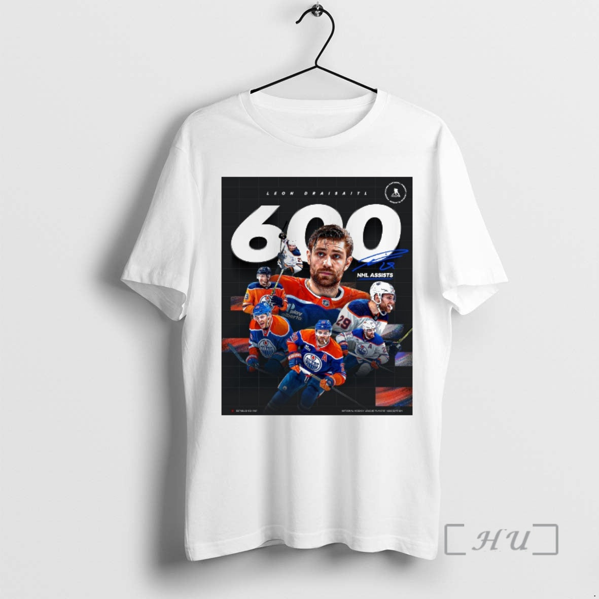Officials Edmonton Oilers Leon Draisaitl 600 Nhl Assists Signature T-Shirts, Hoodie, Sweatshirt | PodTeesHub.com