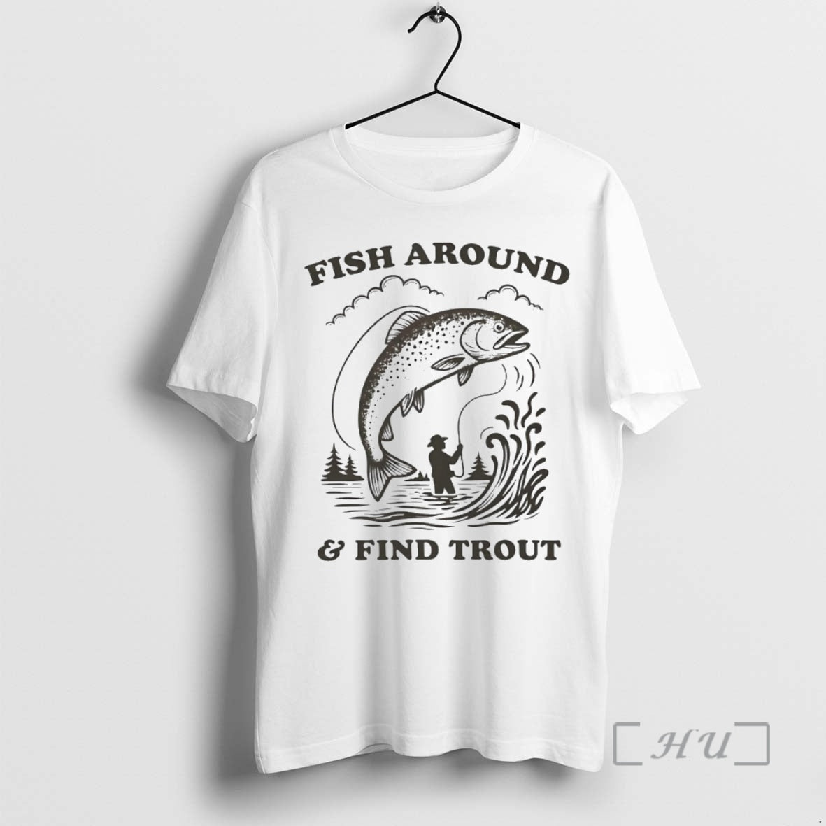 Officials Fish Around And Find Trout Circle T-Shirts, Hoodie, Sweatshirt | PodTeesHub.com