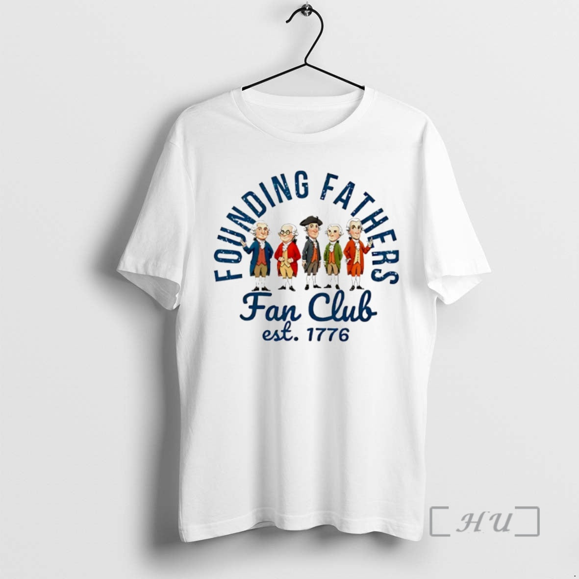 Officials Founding Fathers Fan Club Est 1776 Circle T-Shirts, Hoodie, Sweatshirt | PodTeesHub.com