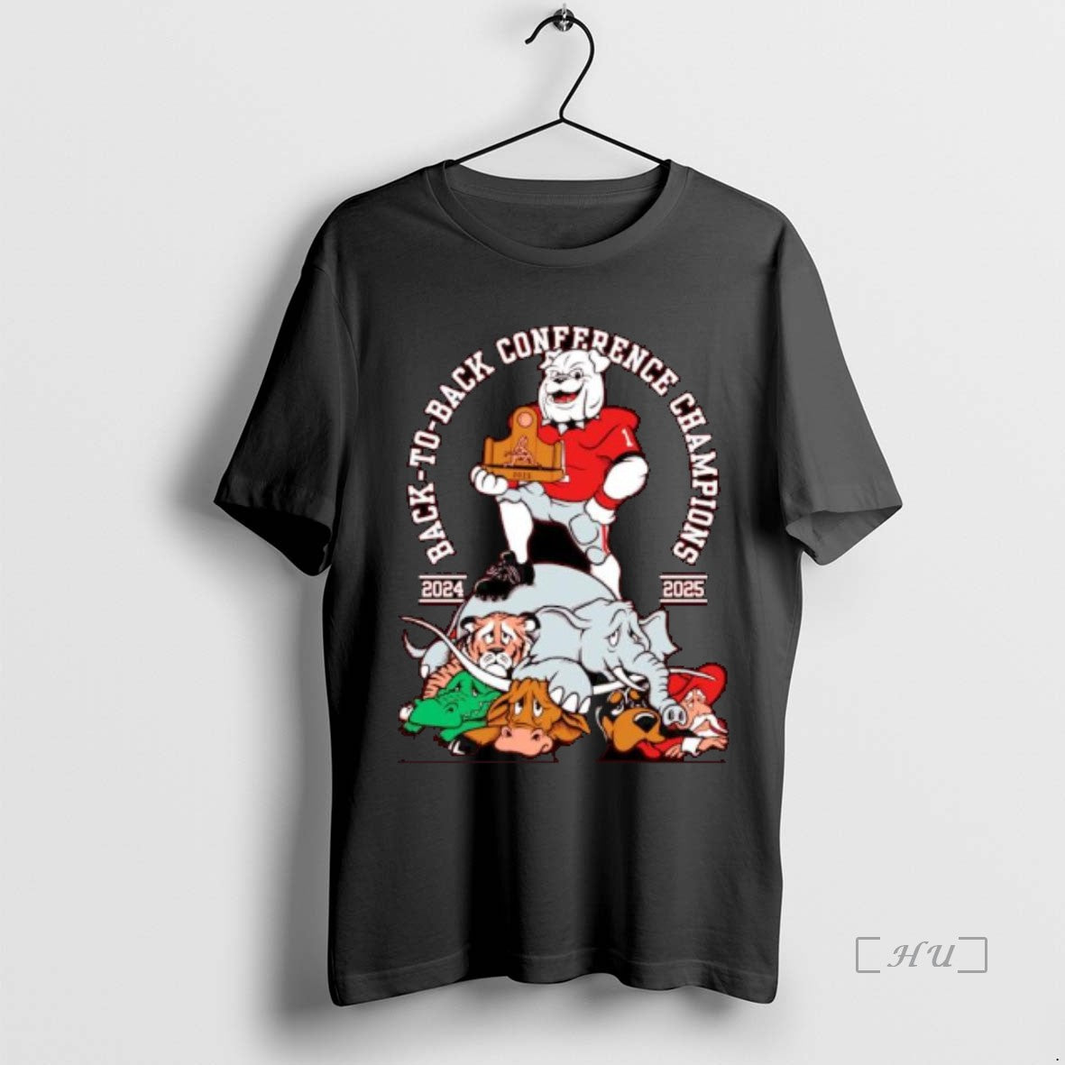 Officials Georgia Bulldogs 2024 2025 Back To Back Conference Champions Ornaments Premium T Shirts Sweater Hoodie, Sweatshirt